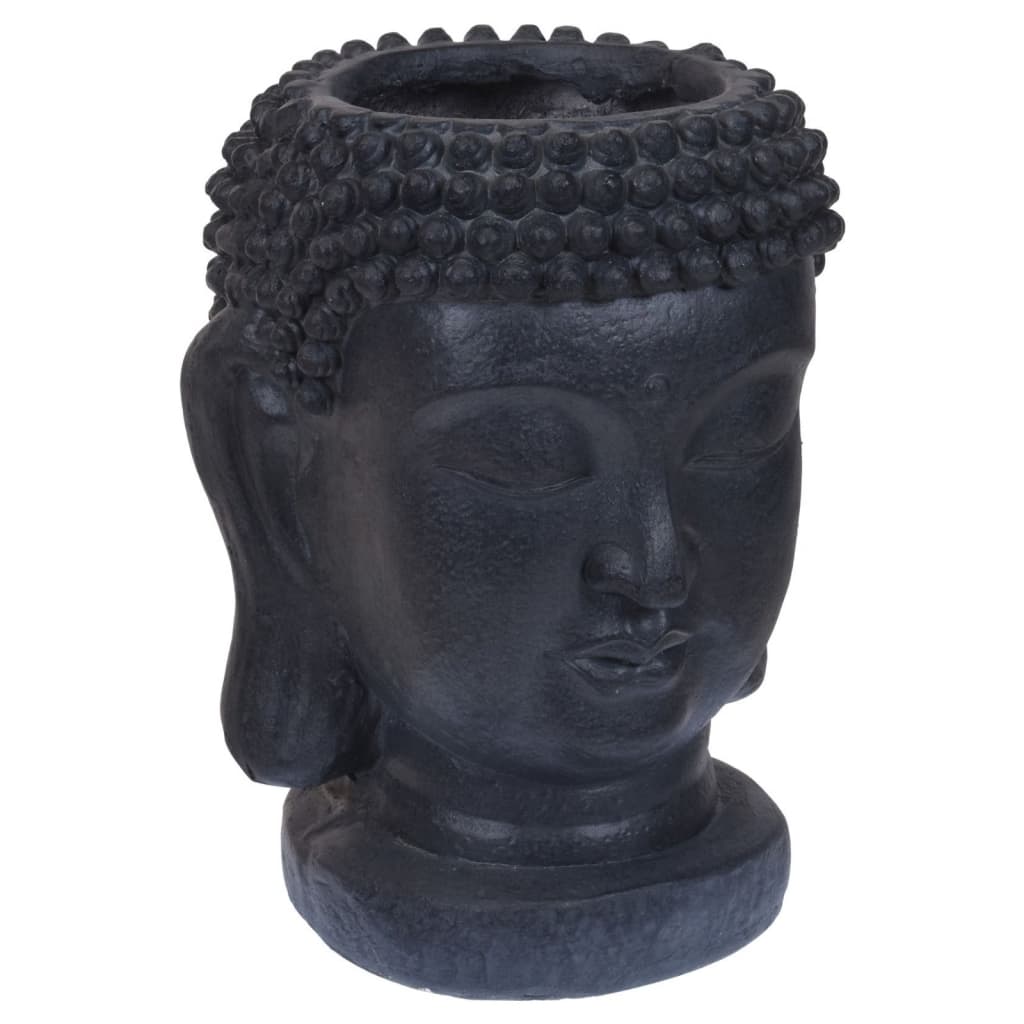 ProGarden Blumentopf Buddha-Figur 25x26x35 cm Anthrazit